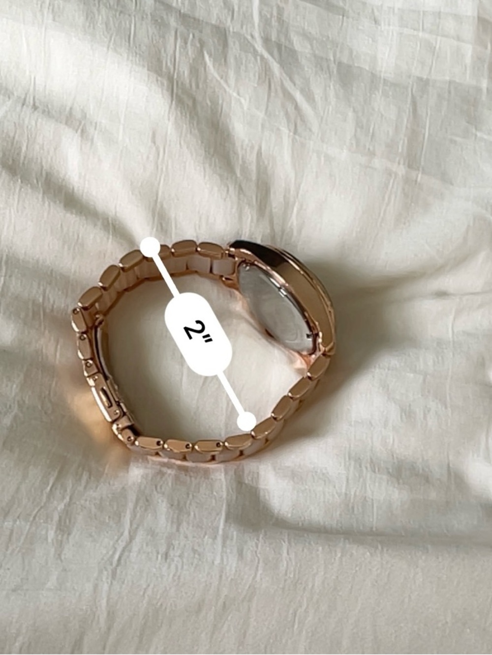 Michael Kors Rose Gold and Cream Ceramic Crystal Watch - not currently operating - Picture 13 of 14